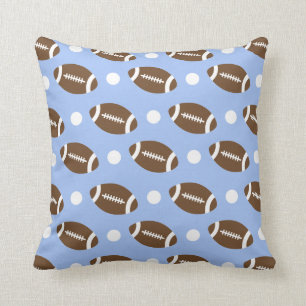 Baby Blue Football, White Polka Dots.gif Kissen