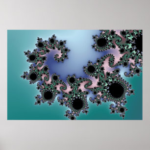 Baby Blue - Fraktal Poster