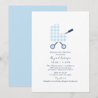 Baby Blue Gingham Baby Shower