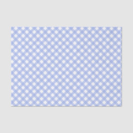 Baby Blue Gingham Pattern Seidenpapier