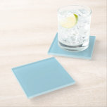 Baby Blue Glasuntersetzer<br><div class="desc">Baby Blue Vollfarben Glass Untersetzer von Gerson Ramos.</div>