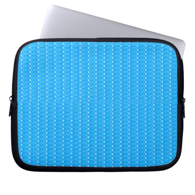 Baby Blue Glitzer Notebook Sleeve (Vorderseite)