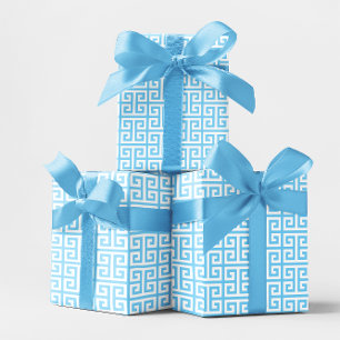 Baby Blue Griechisch Geschenkpapier Set