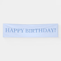 Baby Blue Happy Birthday