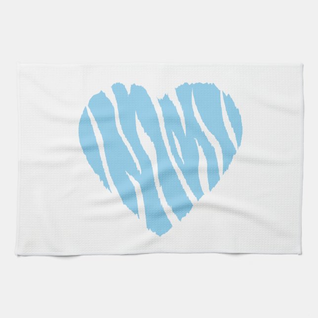 Baby Blue Heart Handtuch (Horizontal)