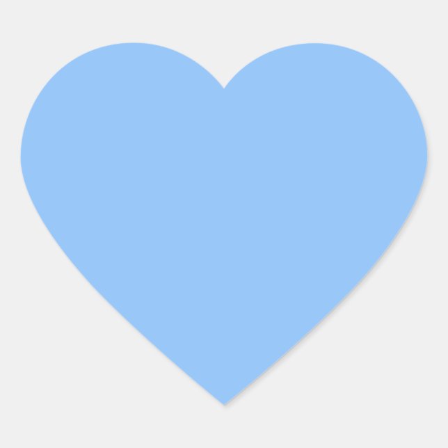 Baby Blue Heart Sticker (Vorderseite)