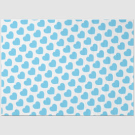 Baby Blue Hearts Moderne Liebesbriefe Spaß Seidenpapier