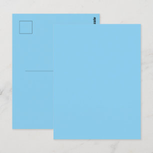 Baby Blue Himmel Volltonfarbe Postkarte