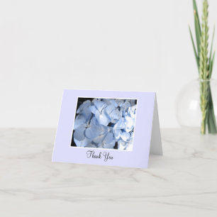 Baby Blue Hydrangea Thank You Dankeskarte