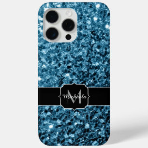 Baby Blue Imitats Glitzer Glitzern Monogram Case-Mate iPhone Hülle