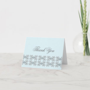 Baby Blue Jewel Spitze Dankeschön Dankeskarte