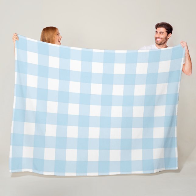 Baby Blue Kariert 60x80 Fleece Blanket (Beispiel)