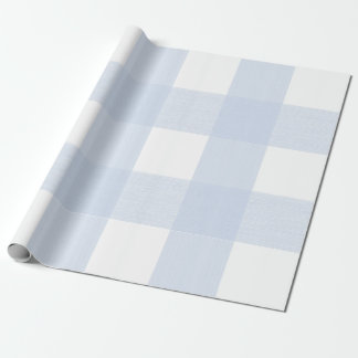 Baby Blue Kariert Geschenkpapier