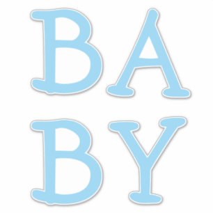 Baby Blue Kinderzimmer Custom Cut Vinyl Sticker