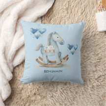 Baby Blue Kinderzimmer Rocking Horse Name