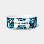 Baby Blue Leopard Animal Print Bowl Napf<br><div class="desc">Haustiernapf. Mit einem stilvollen Baby Blue Leopard Tiermuster, das für Sie individuell gestaltet werden kann. ✔ HINWEIS: ÄNDERN SIE NUR DIE VORLAGEBEREICHE, DIE SIE BENÖTIGEN! 😀 Sie können den Text bei Bedarf entfernen und neu hinzufügen, was immer Sie möchten und welchen Schriftart Sie möchten. 📌 Wenn Sie weitere Anpassungen benötigen,...</div>