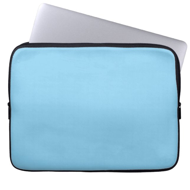 Baby Blue, Light Blue, solid, schlicht Blue, Laptopschutzhülle (Vorderseite)