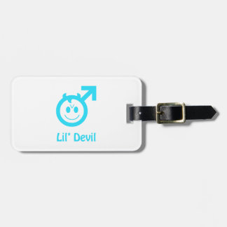 Baby Blue Lil Devil Male Symbol Gepäckanhänger