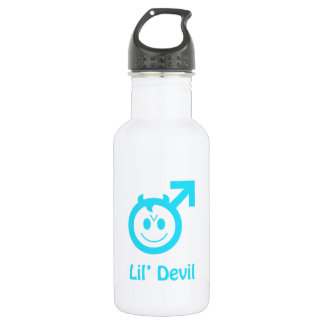 Baby Blue Lil Devil Male Symbol Trinkflasche