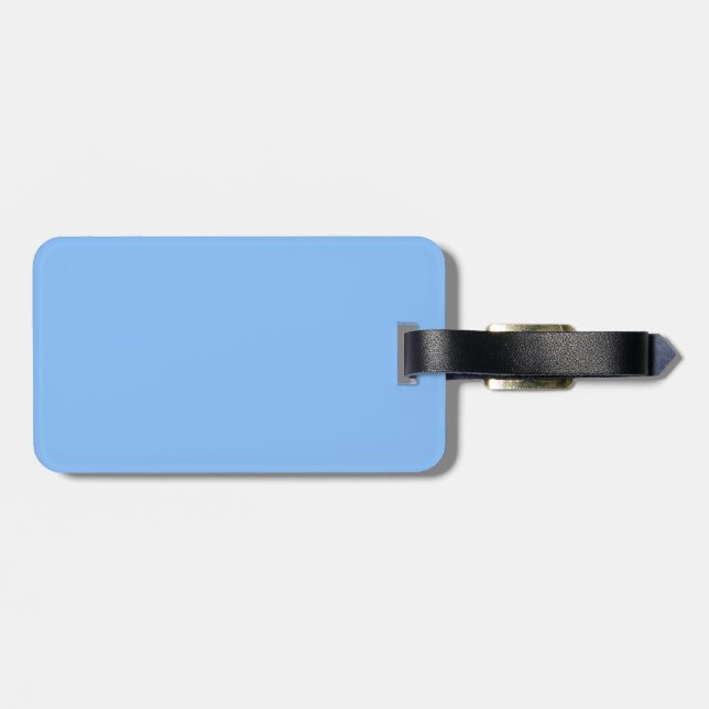 Baby Blue Luggage Tag Gepäckanhänger (Rückseite horizontal)