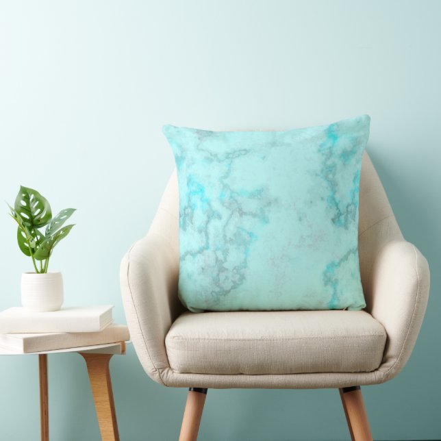 Baby Blue Marble Kissen (Stuhl )