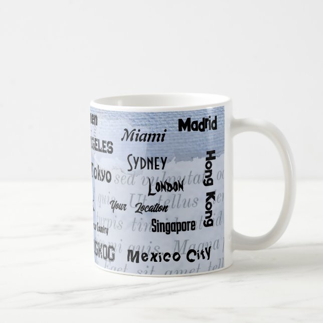 Baby Blue Mega City Kaffeetasse (Rechts)