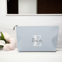 Baby Blue Modern Minimalistisch Mit Monogramm