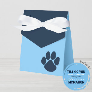 Baby Blue & Navy Pawprint Abschluss Fevor Boxes Geschenkschachtel