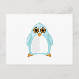 Baby Blue Penguin Postkarte