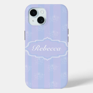 Baby Blue personalisierte delikate Lotus-Muster Case-Mate iPhone Hülle