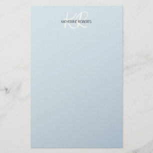 Baby Blue personalisiertes Briefpapier