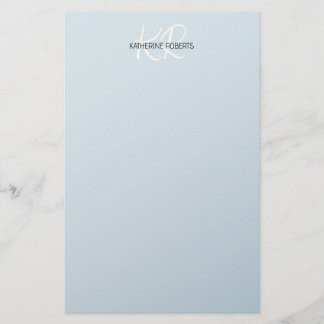 Baby Blue personalisiertes Briefpapier