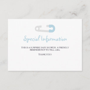 Baby Blue Pinguin Information Beilagen Begleitkarte