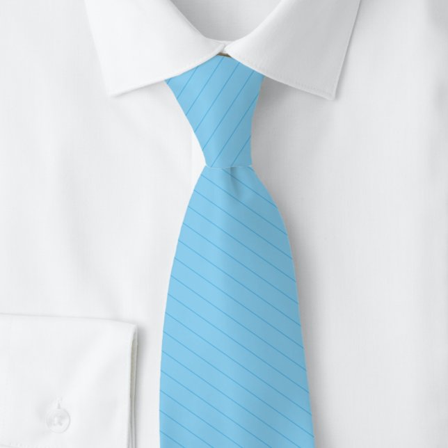 Baby Blue Pinstripe Krawatte (Von Creator hochgeladen)
