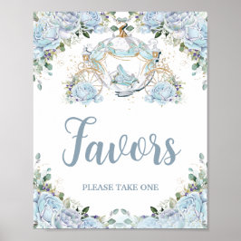 Baby Blue Rose Princess Pumpkin Carriage Favoriten Poster