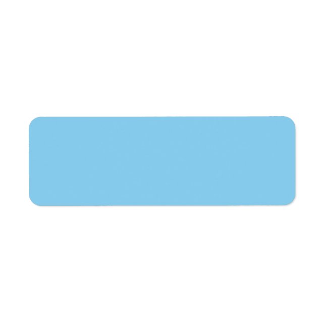 Baby Blue Rücksendeadresse (Vorne)
