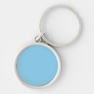 Baby Blue runder Metall-Schlüsselanhänger Schlüsselanhänger