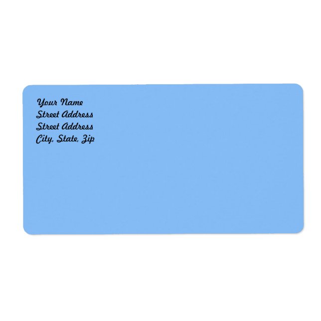 Baby Blue Shipping Label (Vorne)