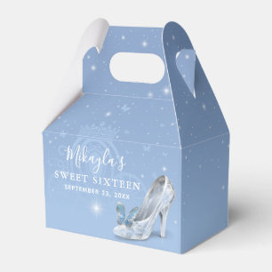 Baby Blue Silver Shoe Aschenputtel Princess Party Geschenkschachtel