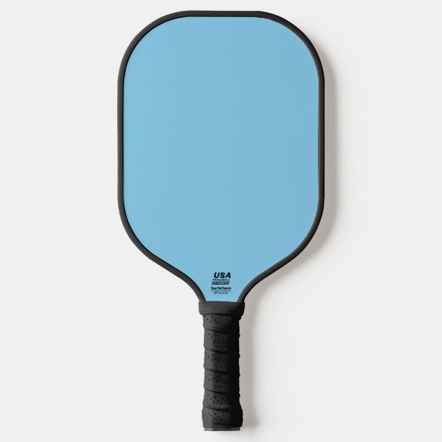 Baby Blue Sky Solid Color Pickleball Schläger (Vorderseite)