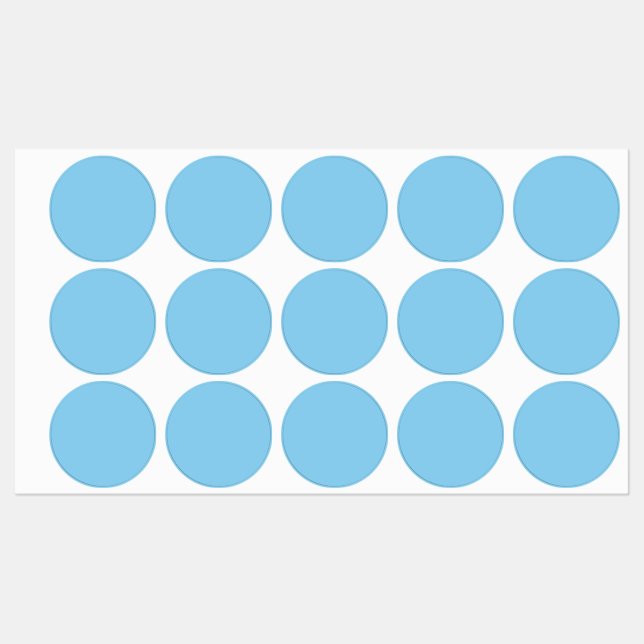 Baby Blue Solid Color | Classic | elegant Etiketten (Blatt)