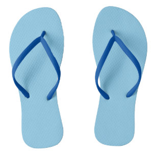 Baby Blue Solid Color Flip Flops