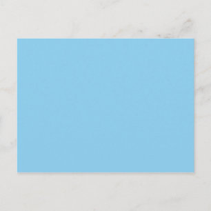 Baby Blue Solid Color Marine Postkarte
