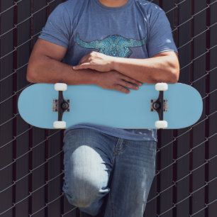 Baby Blue Solid Color Skateboard