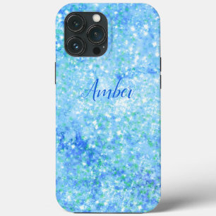 Baby Blue Sparkle Glitter Elegant Case-Mate iPhone Hülle