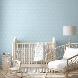 Baby Blue Stars Kinderzimmer Kindergarten Hauswand Tapete