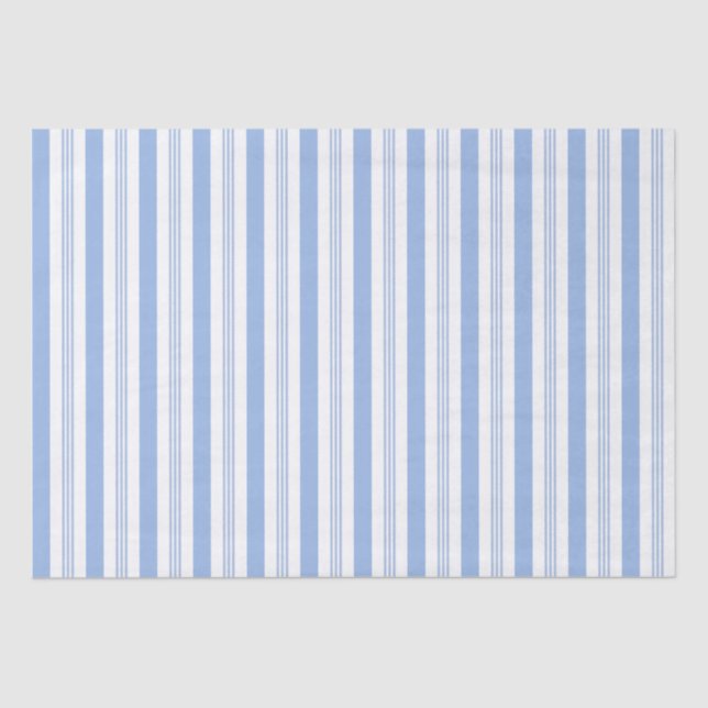 Baby Blue Strip Tissue Seidenpapier (Vorderseite)