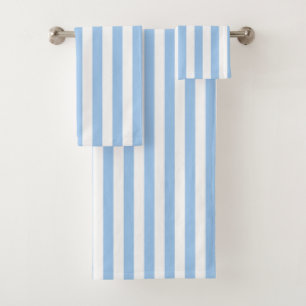 Baby Blue Stripes Badhandtuch Set