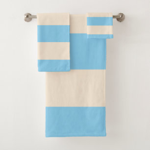 Baby Blue Stripes Badhandtuch Set