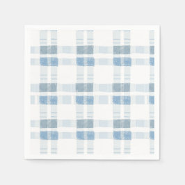 Baby Blue Stripes Prüfmuster Serviette